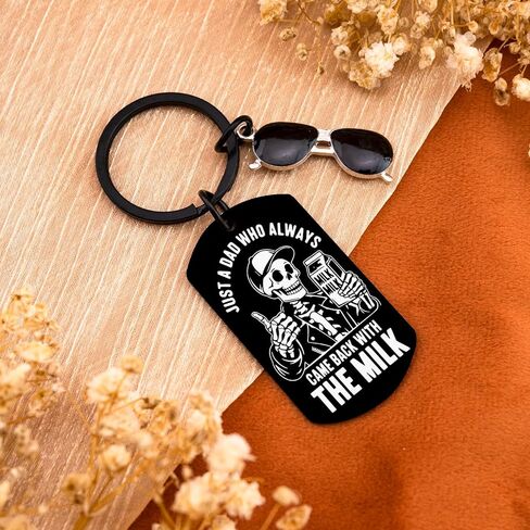 WEHBVF Dad Keychain for Dad Keychain from Daughter Basket Stuffers Men Best Dads Ever Gifts Basket for Valentines Day Gifts for Dad Valentines Gift in Kuwait