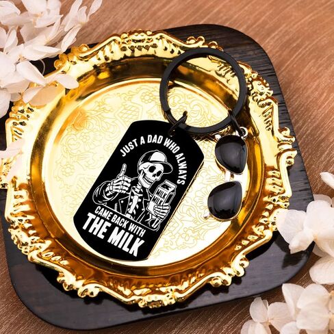 WEHBVF Dad Keychain for Dad Keychain from Daughter Basket Stuffers Men Best Dads Ever Gifts Basket for Valentines Day Gifts for Dad Valentines Gift in Kuwait