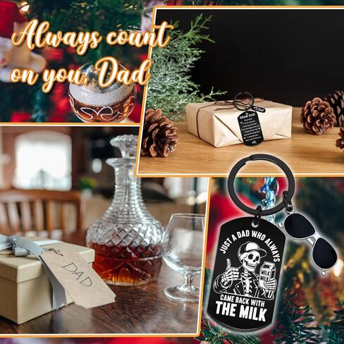 WEHBVF Dad Keychain for Dad Keychain from Daughter Basket Stuffers Men Best Dads Ever Gifts Basket for Valentines Day Gifts for Dad Valentines Gift in Kuwait