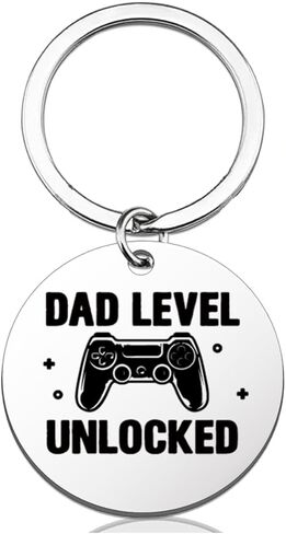 New Expecting Dad Gifts for Men, Dad Level Unlocked Keychain Gifts for Daddy to Be First Time Father Fathers Day in Saudi Arabia
