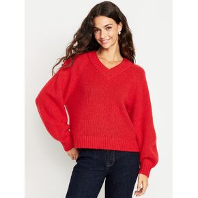 سترة قصيرة مريحة بفتحة رقبة على شكل حرف V من Old Navy - أماريليس in Kuwait