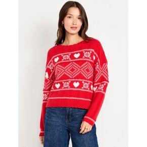 Old Navy Crew-Neck Heart Sweater - Hearts in Saudi Arabia
