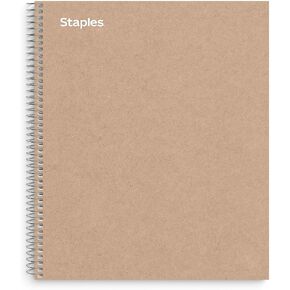 Sustainable Earth by Staples 3-Subject Notebook, 8.5 X 11, College Ruled, 150 Sheets, Brown in Saudi Arabia