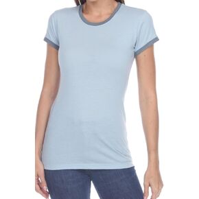 Pimatee Juniors Cap Sleeve CVC Blended Ringer Tee in Saudi Arabia