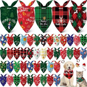 Sanwuta 60 Pcs Easter Dog Bandanas Bulk Bunny Dog Bandanas Adjustable Puppy Bibs Triangle Scarf Holiday Pet Costume for Small Medium Pet (Bunny Pattern) in Kuwait