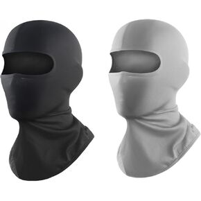 2pcs Ultra-Comfortable Balaclava Face Mask - Breathable 4-Way Stretch Technology for Running, Cycling, Skiing All-Season Black Performance Mask in Kuwait