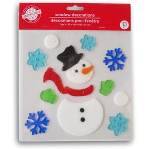 ملصقات نافذة جل كريسماس هاوس للشتاء من كريسماس هاوس - رجل الثلج - 18 قطعة in Kuwait