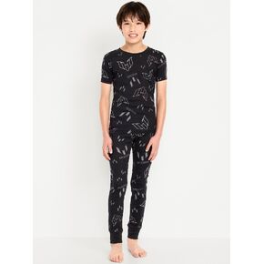 Old Navy Messi™ Gender-Neutral Snug-Fit Graphic Pajama Set for Kids - BlackJack in Saudi Arabia