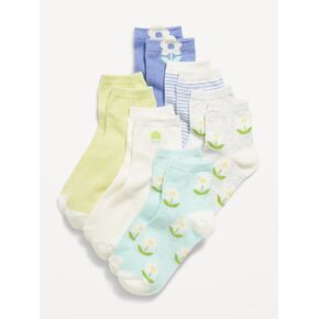 Old Navy Ruffle-Cuff Quarter-Crew Socks 6-Pack for Girls - Daisy in Saudi Arabia