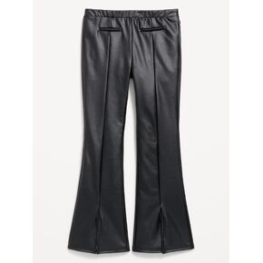 Old Navy Faux-Leather Trouser Flare Pants for Girls - Black Jack in Saudi Arabia