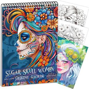 Adult Coloring Book, Adult Coloring Book for Women Relaxation, Spiral Bound Butterfly Coloring Books for Adults to Relax and Relieve Anxiety, One Sided Design, Mindfulness Gift for Women to Relax in Kuwait