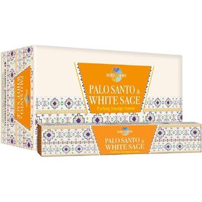 Sacred Elements Palo Santo + White Sage Incense Sticks – Purifying Smudge Blend | Natural Aromatherapy for Cleansing, Meditation & Energy Balance | Handcrafted Premium Incense in Saudi Arabia