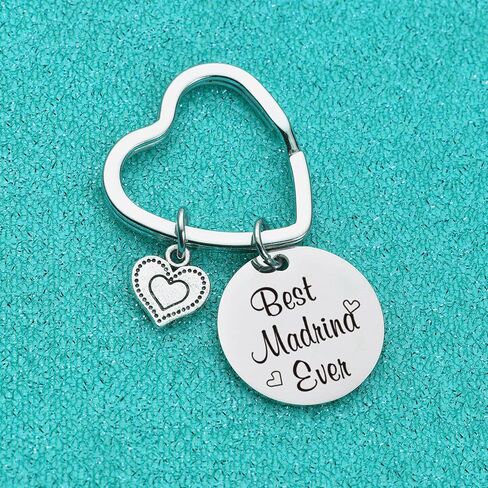 7RVZM Madrina Keychain - Appreciation Gift From Goddaughter to Godmother - Birthday Keychain in Saudi Arabia