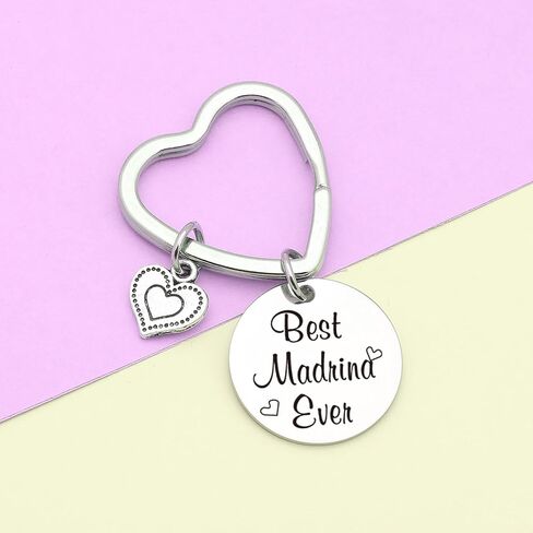7RVZM Madrina Keychain - Appreciation Gift From Goddaughter to Godmother - Birthday Keychain in Saudi Arabia