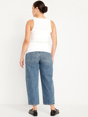 Old Navy Maternity Full Panel Barrel Ankle Jeans - Ayla in Saudi Arabia