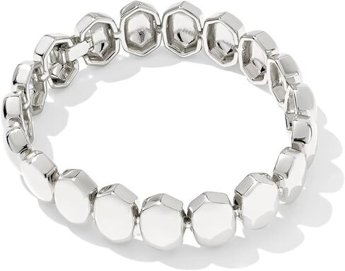 Kendra Scott, Women's, Kaitlin Chain Bracelet, Silver Metal, Large in Saudi Arabia