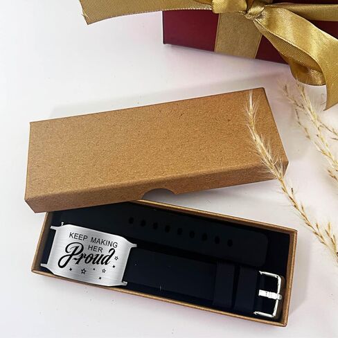 Richesele Memorial Gifts for Men Women - Keep Making Him Proud Sympathy Bracelets - Keep Making Her Proud Bereavement Keepsake - Loss of Loved One in Saudi Arabia