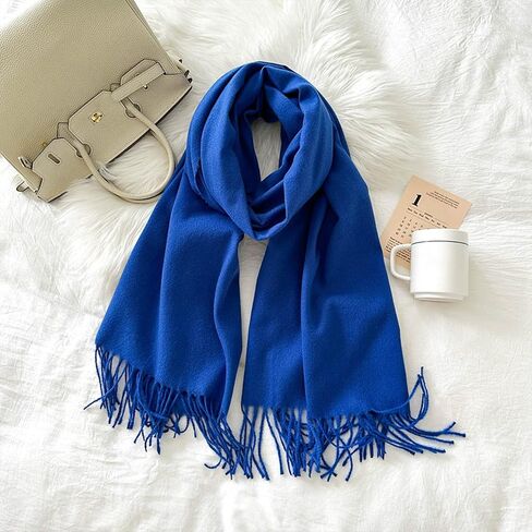 Scarf for Women Lightweight Soft Pashmina Shawls Wraps Winter Long Fringe Scarves for Bridesmaid Wedding Evening Dress in Saudi Arabia
