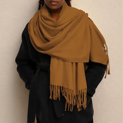Scarf for Women Lightweight Soft Pashmina Shawls Wraps Winter Long Fringe Scarves for Bridesmaid Wedding Evening Dress in Saudi Arabia