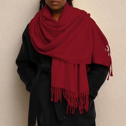 Scarf for Women Lightweight Soft Pashmina Shawls Wraps Winter Long Fringe Scarves for Bridesmaid Wedding Evening Dress in Saudi Arabia