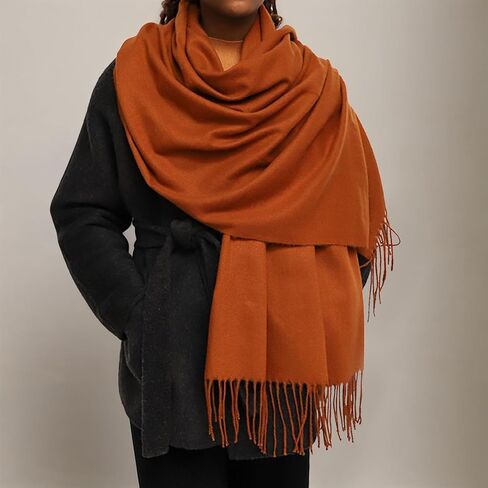 Scarf for Women Lightweight Soft Pashmina Shawls Wraps Winter Long Fringe Scarves for Bridesmaid Wedding Evening Dress in Saudi Arabia