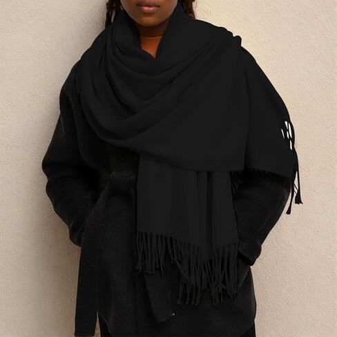 Scarf for Women Lightweight Soft Pashmina Shawls Wraps Winter Long Fringe Scarves for Bridesmaid Wedding Evening Dress in Saudi Arabia