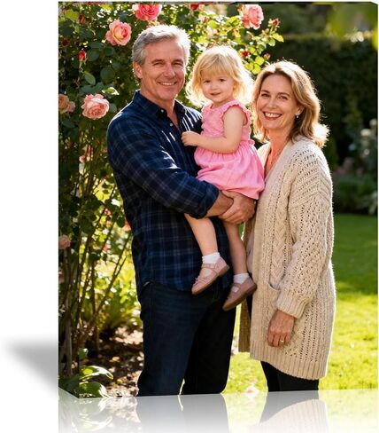 HHTCMM Custom Canvas Prints with Your Photos for Pet, Canvas Pictures for Framed Wall Art for your Pets Baby Family (6“Lx8"W) in Saudi Arabia