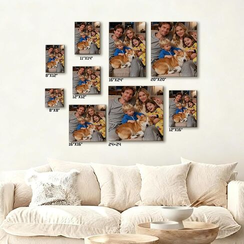 HHTCMM Custom Canvas Prints with Your Photos for Pet, Canvas Pictures for Framed Wall Art for your Pets Baby Family (6“Lx8"W) in Saudi Arabia