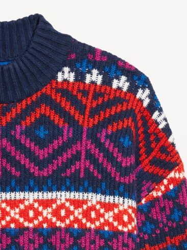 Old Navy SoSoft Mock-Neck Fair Isle Sweater - Cool Fair Isle in Saudi Arabia