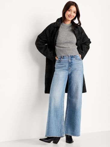 سترة رموش قصيرة بفتحة رقبة دائرية من Old Navy - سيندر سموك in Saudi Arabia