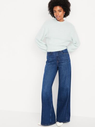سترة رموش قصيرة ذات رقبة دائرية من Old Navy - SEAFOAM in Saudi Arabia