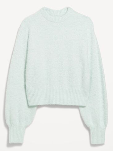 سترة رموش قصيرة ذات رقبة دائرية من Old Navy - SEAFOAM in Saudi Arabia