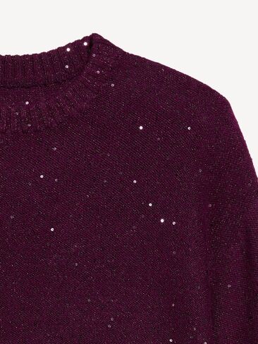 Old Navy SoSoft Crew-Neck Sequin Sweater - PLUM PARADISE in Saudi Arabia