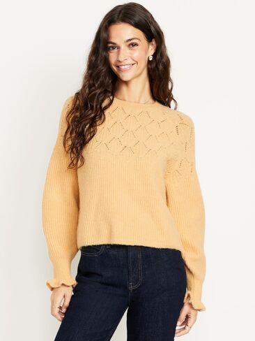 Old Navy Loose Crew-Neck Cropped Sweater - BETTER BATTER in Saudi Arabia