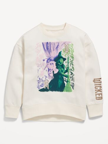 سويت شيرت برسوم جرافيكية للفتيات من Old Navy Universal Wicked™ - Creme De La Creme in Kuwait