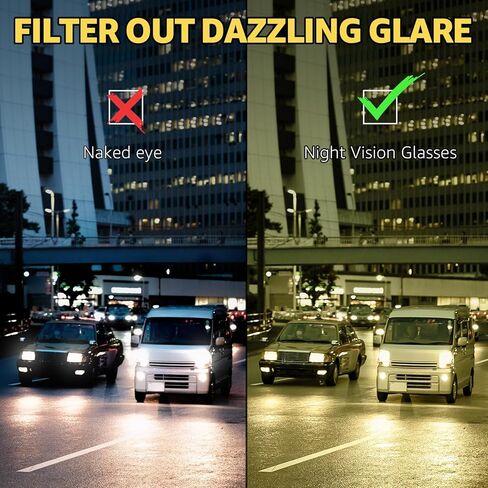 نظارات القيادة Myiaur Night Vision للنساء، نظارات مستقطبة رياضية مضادة للوهج وتعزز الرؤية في الليل in Kuwait
