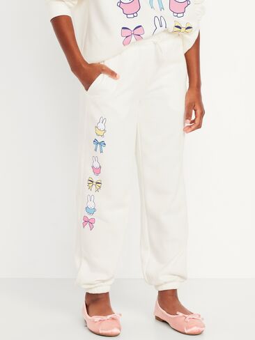 بنطال رياضي للفتيات من Old Navy Miffy™ ذو خصر عالي - Creme De La Creme in Kuwait