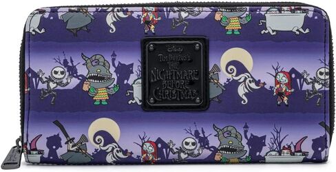 محفظة Loungefly POP Disney Nightmare Before Christmas Halloween بسحاب حول المحفظة in Saudi Arabia