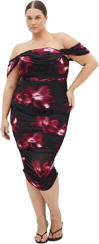 City Chic Women's Plus Size Cocktail Dress - Jazmin Print in Saudi Arabia