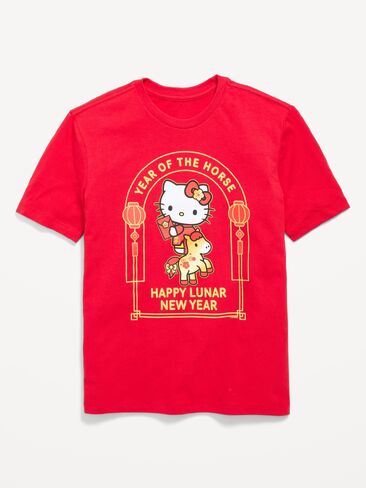 Old Navy Hello Kitty® Gender-Neutral Graphic T-Shirt for Kids - Robbie Red in Kuwait