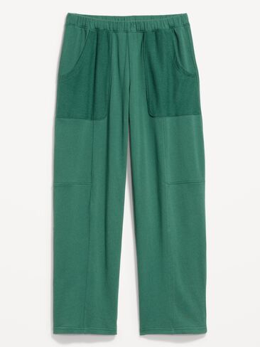 Old Navy Mid-Rise SoComfy Seamed Barrel Sweatpants - MUTED PINE in Saudi Arabia