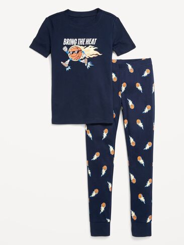 طقم بيجامة برسومات محايدة للجنسين من Old Navy للأطفال - كرة السلة in Saudi Arabia