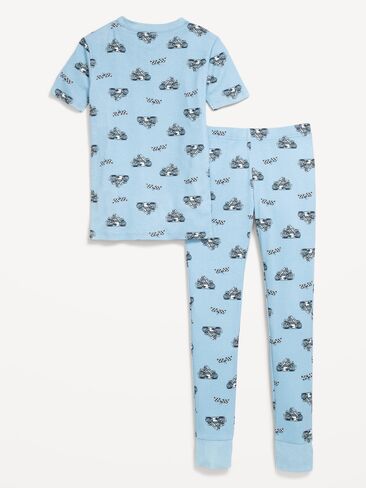 Old Navy Gender-Neutral Snug-Fit Graphic Pajama Set for Kids - MOTORCROSS in Saudi Arabia