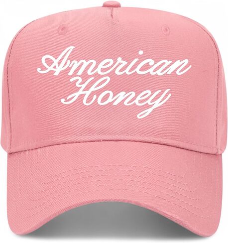 American Honey Cursive V2 Vintage Trucker Hat | Premium Snapback Baseball Hat for Men & Women in Saudi Arabia
