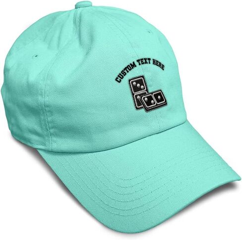 Soft Baseball Cap Dominos Game A Embroidery Board Games Dominos Game Style 1 Cotton Dad Hats for Men & Women in Saudi Arabia