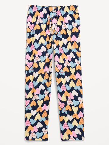 Old Navy Flannel Pajama Pants for Men - Multi Heart (Match the Fam!) in Saudi Arabia