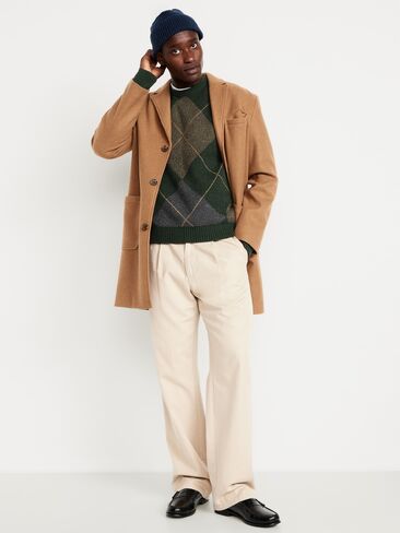 سترة Old Navy SoSoft ذات رقبة دائرية - رمادي/أخضر Argyle in Kuwait