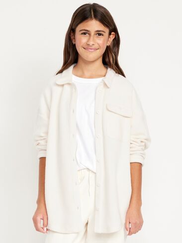 سترة Old Navy Cozy كبيرة الحجم للبنات - Creme De La Creme in Saudi Arabia