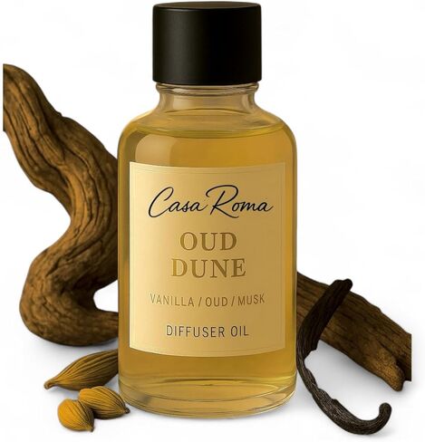 Casa Roma Oud Dune Aroma Oil – Premium Cold-Air Diffuser Oil Blend with Patchouli, Saffron, Vanilla & Oud – Compatible with Casa Roma & Waterless Diffusers (120ml Bottle) in Saudi Arabia