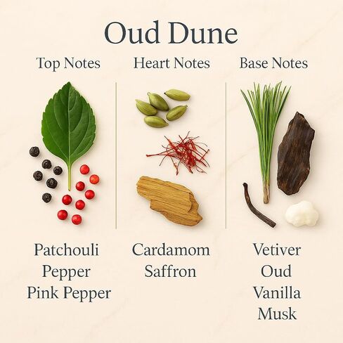 Casa Roma Oud Dune Aroma Oil – Premium Cold-Air Diffuser Oil Blend with Patchouli, Saffron, Vanilla & Oud – Compatible with Casa Roma & Waterless Diffusers (120ml Bottle) in Saudi Arabia